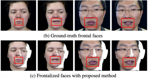 Robust Face Frontalization For Visual Speech Recognition