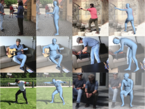 Vq-hps: Human pose and shape estimation in a vector-quantized latent space