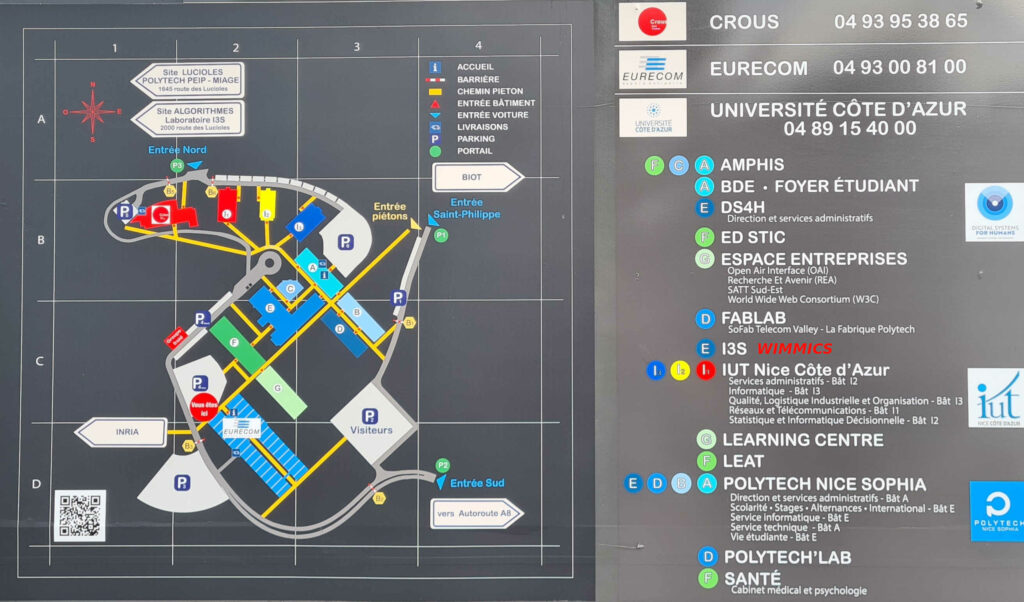 Campus Map showing building E